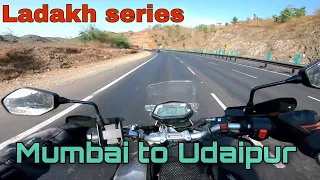 (Day 1)Mumbai to Udaipur ,Night riding, Mumbai to ladakh bike ride, Leh ladakh series