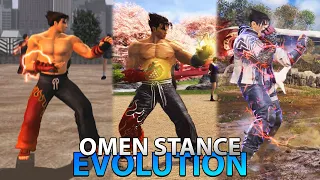 Evolution of Jin's Omen Stance (1999 ~ 2024)