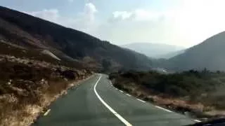 Driving through the Wicklow Mountains