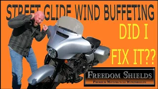 How to FIX Wind Buffeting on Harley STREET GLIDE - Freedom Shields Windscreen review