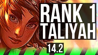 TALIYAH vs VI (JNG) | Rank 1, Rank 1 Taliyah, 17/3/8, Godlike | KR Challenger | 14.2