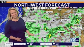 Weather forecast: Thunderstorms develop Monday evening around Oregon