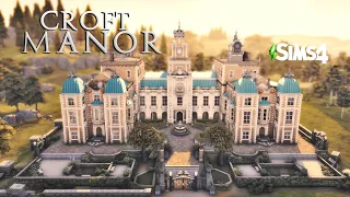 🏛️ C R O F T  M A N O R 🏛️ | TOMB RAIDER | THE SIMS 4 | STOP MOTION | BY RUSTICSIMS