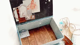 Мастер класс  "Мамины сокровища" для мальчика ЧАСТЬ 1. Скрапбукинг. Baby box. Treasure. tutorial