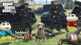 GTA 5: New Lost Dog Caught By His Owner😭Franklin Crying 💔Shinchan Angry On Owner😡 PS Gamester