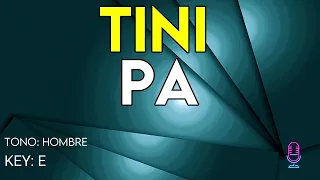 TINI - Pa - Karaoke Instrumental - Hombre