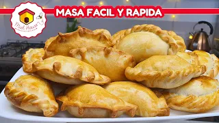 EMPANADAS DE CARNE masa fácil y rápida para hacer las tapitas