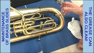 Maintenance: Grease Can *Clean* Slides! Euphonium, Trumpet, French Horn, Tuba, Cornet, Flugelhorn