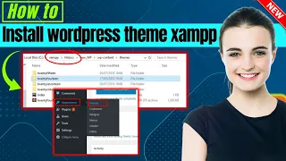 How to install wordpress theme on localhost xampp 2024| Full Guide