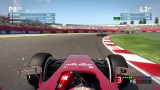 F1 2014 no commentary gameplay: Kimi Raikkonen / Spanish Grand Prix / PC + Keyboard (HD)