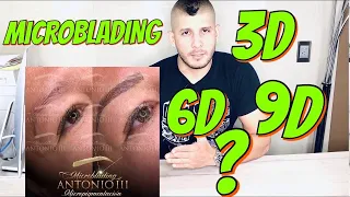 MICROBLADING 3D 6D y 9D diferencia