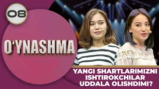 O‘ynashma 8-son YANGI SHARTLARIMIZNI ISHTIROKCHILAR UDDALA OLISHDIMI?! (10.05.2024)