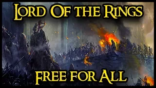 EPIC LORD OF THE RINGS FREE FOR ALL - Third Age Reforged Total War Mod Gameplay