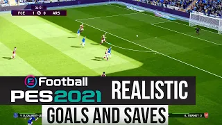 Realistic PES 2021 | Gameplay | Goals | Saves | Compilation HD