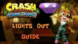 Crash Bandicoot: N. Sane Trilogy - Lights Out - Purple Gem Guide