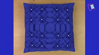 💙Cojín Drapeado Alegría - Capítulo 1 de 1💙 (WHIT SUBTITLES) Smocking Cushion-Fabric Manipulation