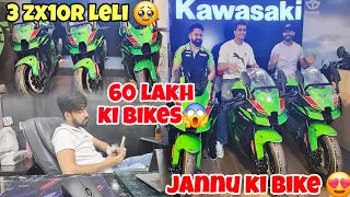 60 lakh  ki Bikes 🥵 Finally @Motovloggerjannustunts Zx10r DELIVERY 😍 Meet-up date REVEALED ✌️