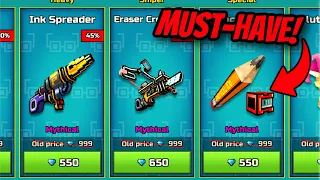 Why you NEED to get these Trader’s Van WEAPONS! Pixel Gun 3D