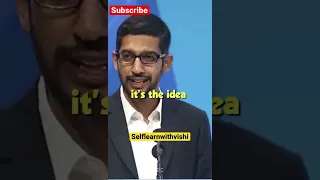 sundar pichai,s ADVISE for all entrepreneurs! #shorts #youtubeshorts