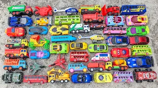 Looking For Stealing Big Plastic Interesting Vehicles | Cars, Trucks, Jeeps, Buses, Jets, Bike