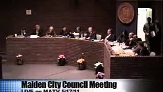 Malden City Council  5/17/11