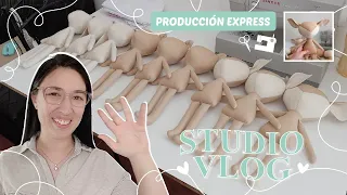 STUDIO VLOG #9 | Muñecos de tela en tiempo record | Una semana conmigo en mi taller de costura 🤗