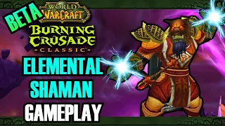 WoW: Burning Crusade Classic BETA - Elemental Shaman Gameplay - Mana Tombs