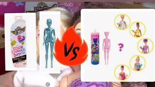Dream Ella Color change surprise VS Barbie color reveal Dec13, 2021