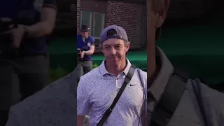 Rory McIlroy congratulates Brooks Koepka