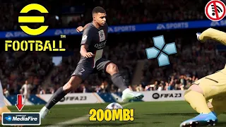 Game Bola efootball PES 23 PPSSPP Lite Cuma 200MB! Android Full Transfer & Real Face