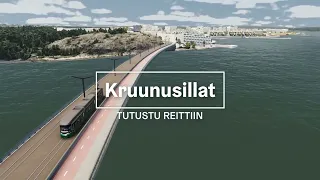 Kruunusillat-reitti Hakaniemi-Laajasalo