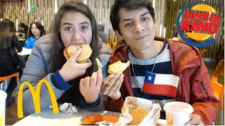 Así es la COMIDA RÁPIDA AMERICANA en CHILE