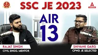 SSC JE 2023 Rank 13 Shivank Garg {CPWD JE Civil} | SSC JE Topper Interview Civil Engineering