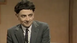 Rowan Atkinson on Wogan talking Blackadder and performing (1983)