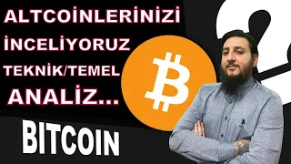 🔥ALTCOİNLERİNİZİ İNCELİYORUZ🔥🤔BİTCOİN SON DAKİKA🤔