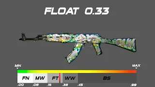 CSGO AK-47 | Head Shot - Skin wear/float