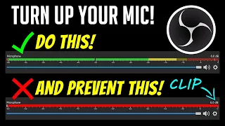 OBS Tutorial - How to Turn Up Your Mic Volume and Prevent Clipping