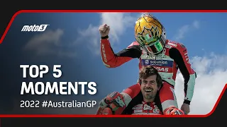 Top 5 Moto3™ Moments | 2022 #AustralianGP 🇦🇺