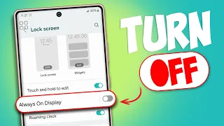 Turn Off Always On Display on Samsung Phone | Disable Always on Display