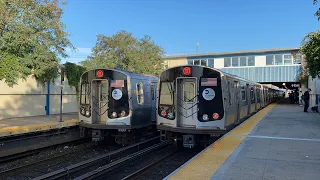 MTA NYC Subway R46, R179, & R211 A and S Trains @ Broad Channel Station (10/5/23)