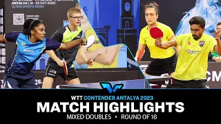 Lebrun/Pavade vs Gnanasekaran/Batra | XD R16 | WTT Contender Antalya 2023