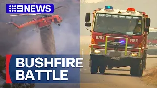 Victoria braces for high temperatures as bushfires continue to burn | 9 News Australia