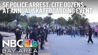 Police arrest 32, shut down SF's Dolores Park due to skateboarding event, protest