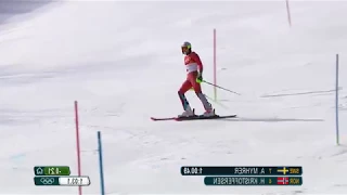 Alpine Skiing - Men's Slalom Highlights - Pyeongchang 2018 - Eurosport (official reverse flip)