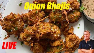 Restaurant Style Onion Bhajis - BIR (British Indian Restaurant) Livestream Cooking Demo