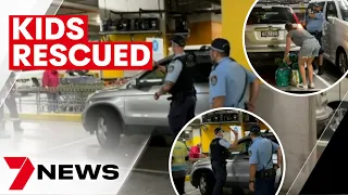 Two kids rescued from a car as their mother shopped in Dee Why | 7NEWS