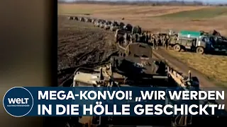 UKRAINE-KRIEG: Mega-Konvoi! "Wir werden in die Hölle geschickt! Ich weiß nicht, ob ich überlebe"