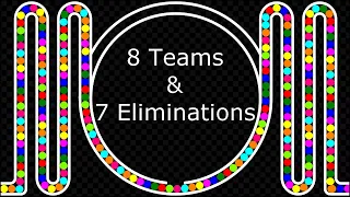 8 Teams Elimination Marble Race - Elimination Marble Race in Algodoo | 60 |