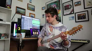 Guitar solo but make it synthwave