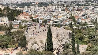 Mars Hill Areopagus Athens Greece Where The Apostle Paul Preached